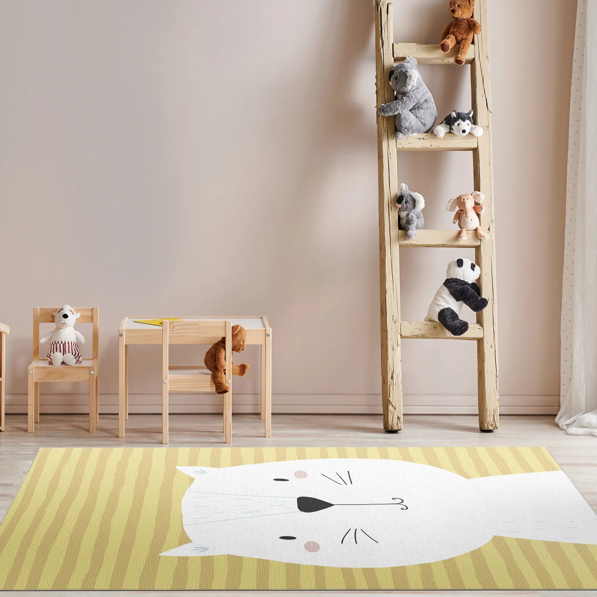 Tappeto Bambini Palloncini Animali Fluttuanti