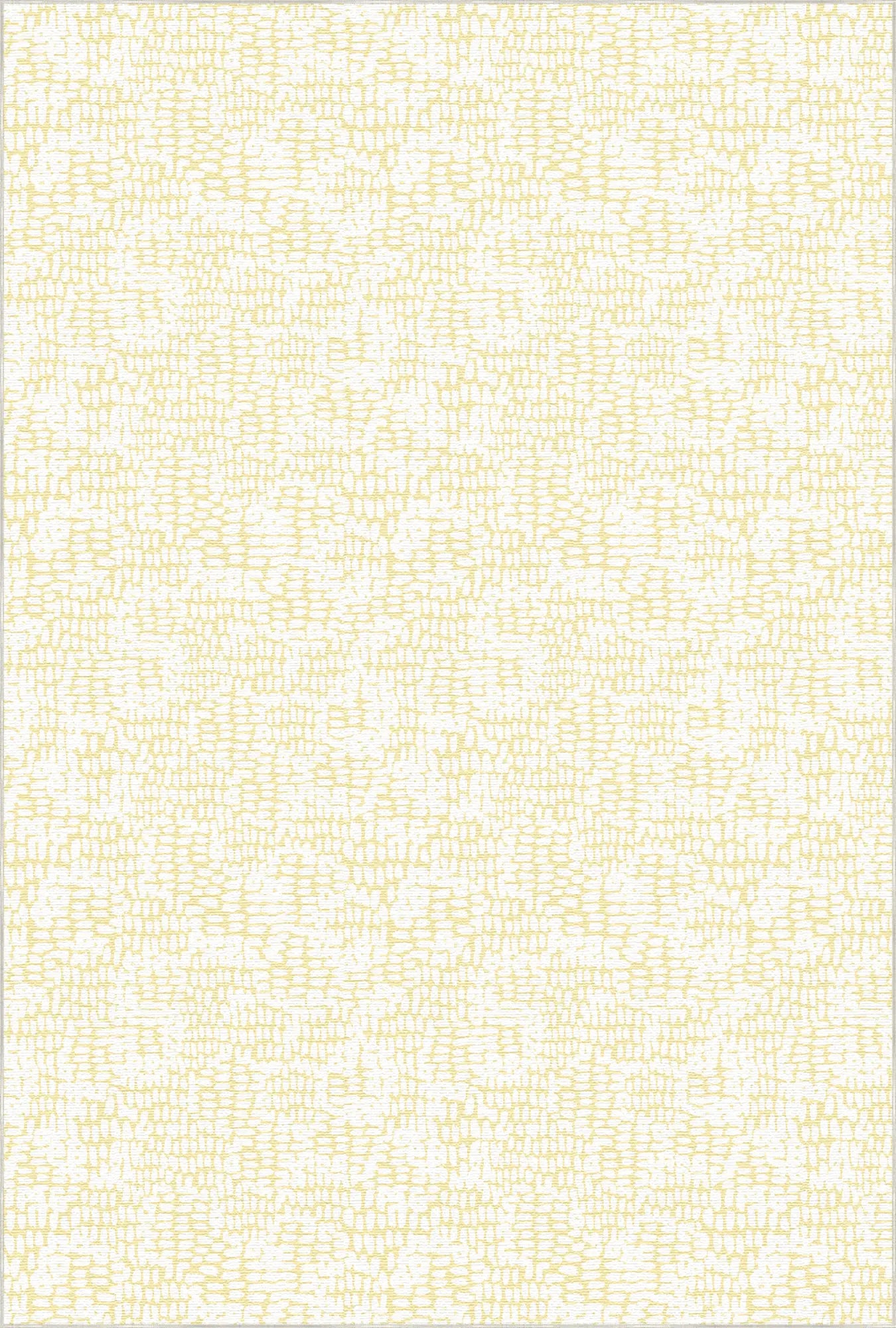 Tappeto Decorativo Giallo Morbido con Texture Astratta