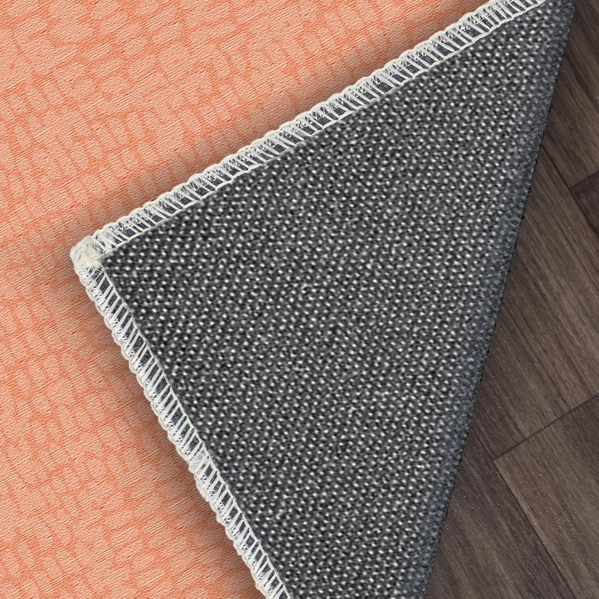 Tappeto Decorativo Arancione Morbido con Texture Astratta
