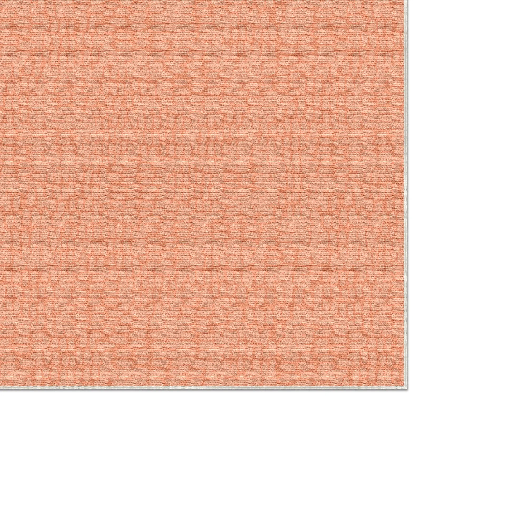 Tappeto Decorativo Arancione Morbido con Texture Astratta