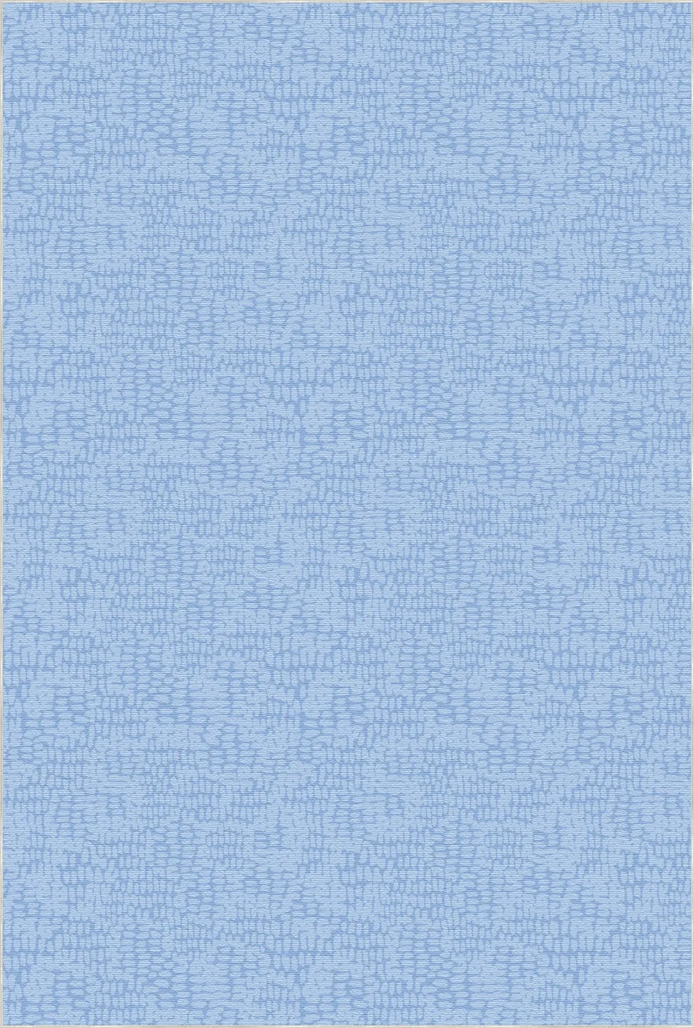 Tappeto Decorativo Azzurro Cielo Morbido con Texture Astratta