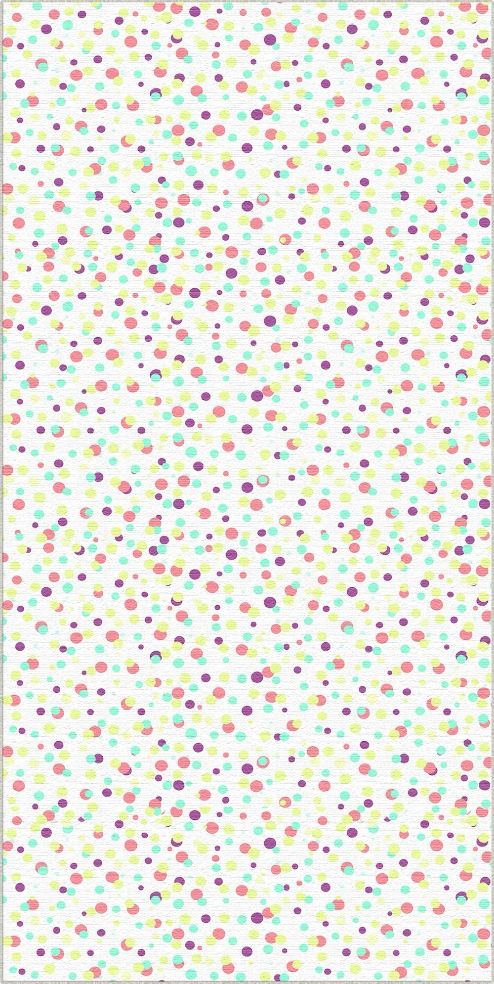 Tappeto Decorativo Colorato a Pois Confetti