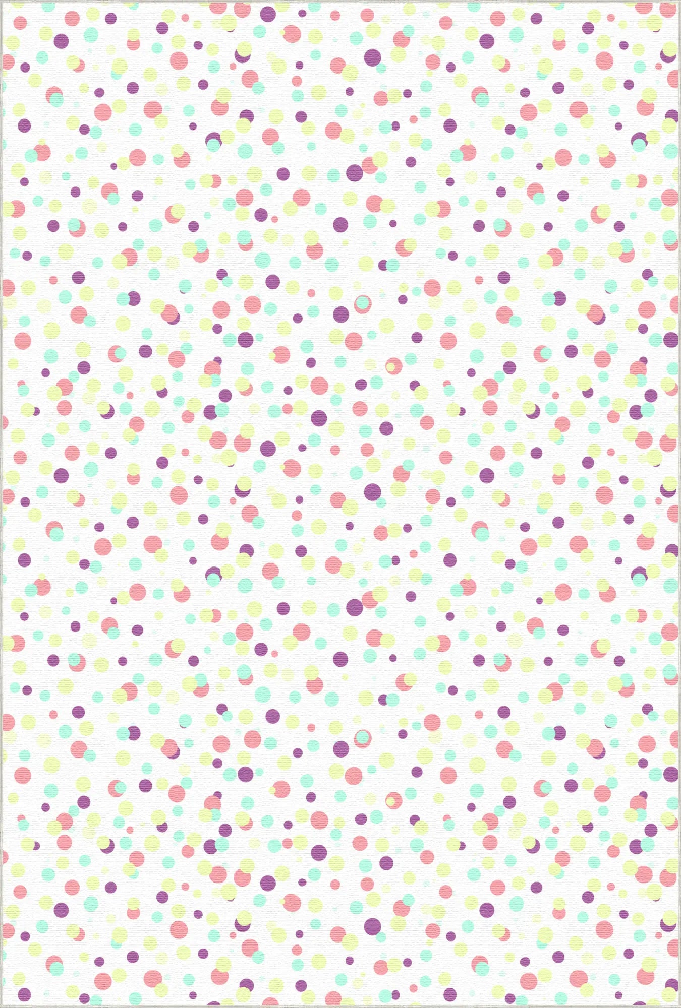 Tappeto Decorativo Colorato a Pois Confetti