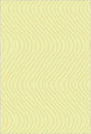 Tappeto Decorativo Giallo Morbido con Movimento Ondulato Giallo