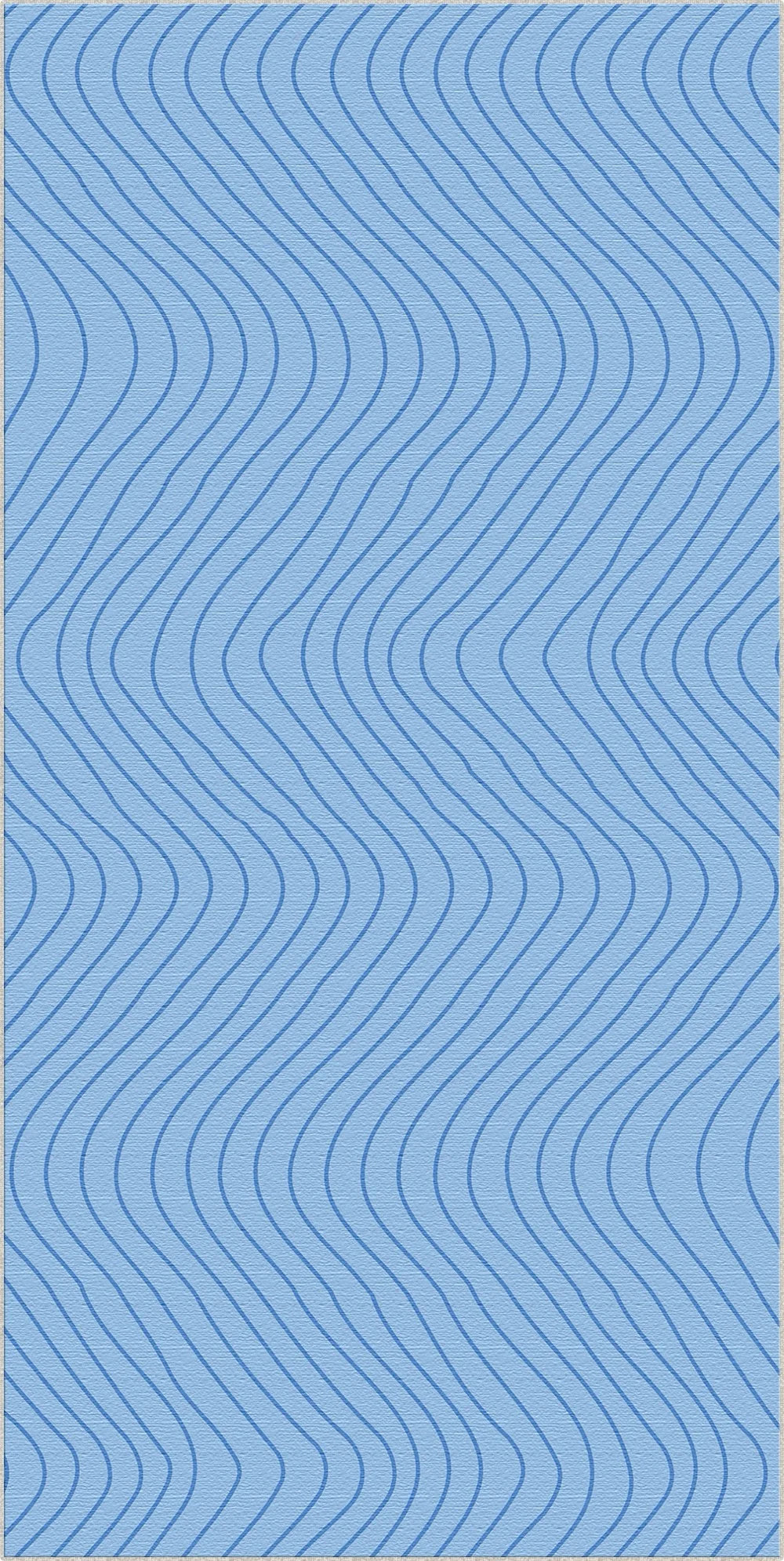 Tappeto Decorativo Azzurro Cielo Morbido con Movimento Ondulato