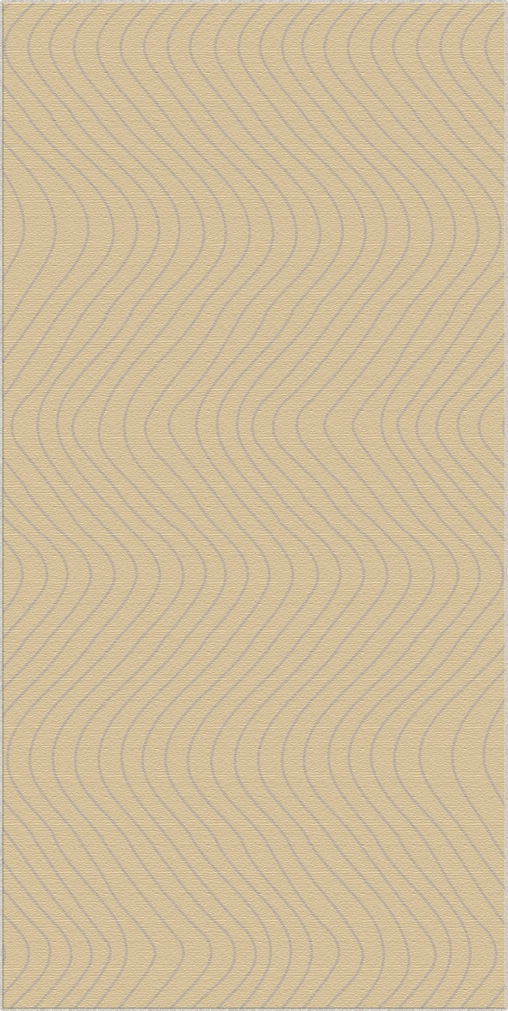 Tappeto Decorativo Beige Morbido con Movimento Ondulato