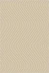 Tappeto Decorativo Beige Morbido con Movimento Ondulato Beige