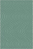 Tappeto Decorativo Verde Salvia Morbido con Movimento Ondulato 