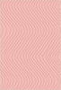 Tappeto Decorativo Rosa Morbido con Movimento Ondulato 