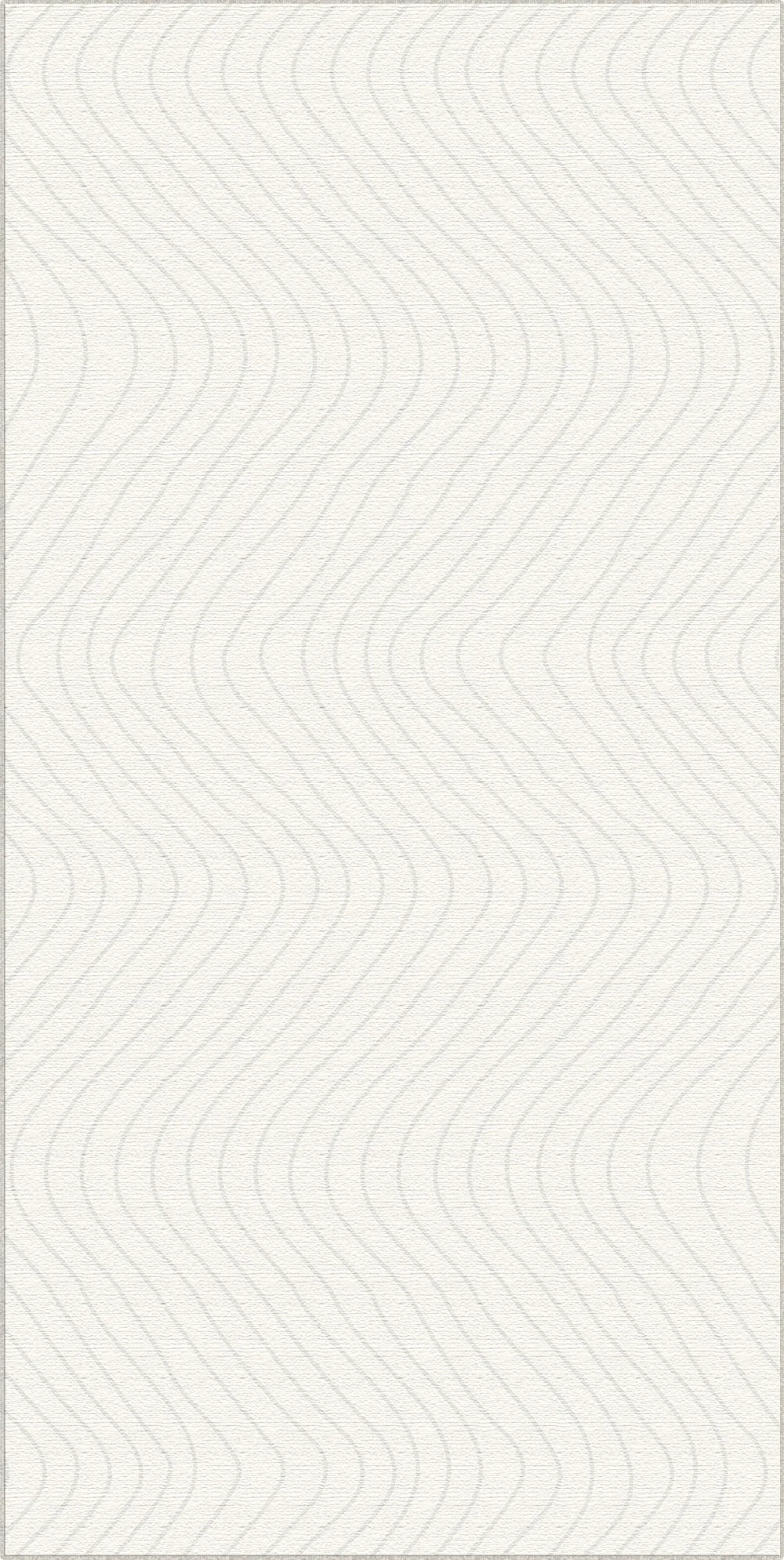 Tappeto Decorativo Grigio Morbido con Movimento Ondulato