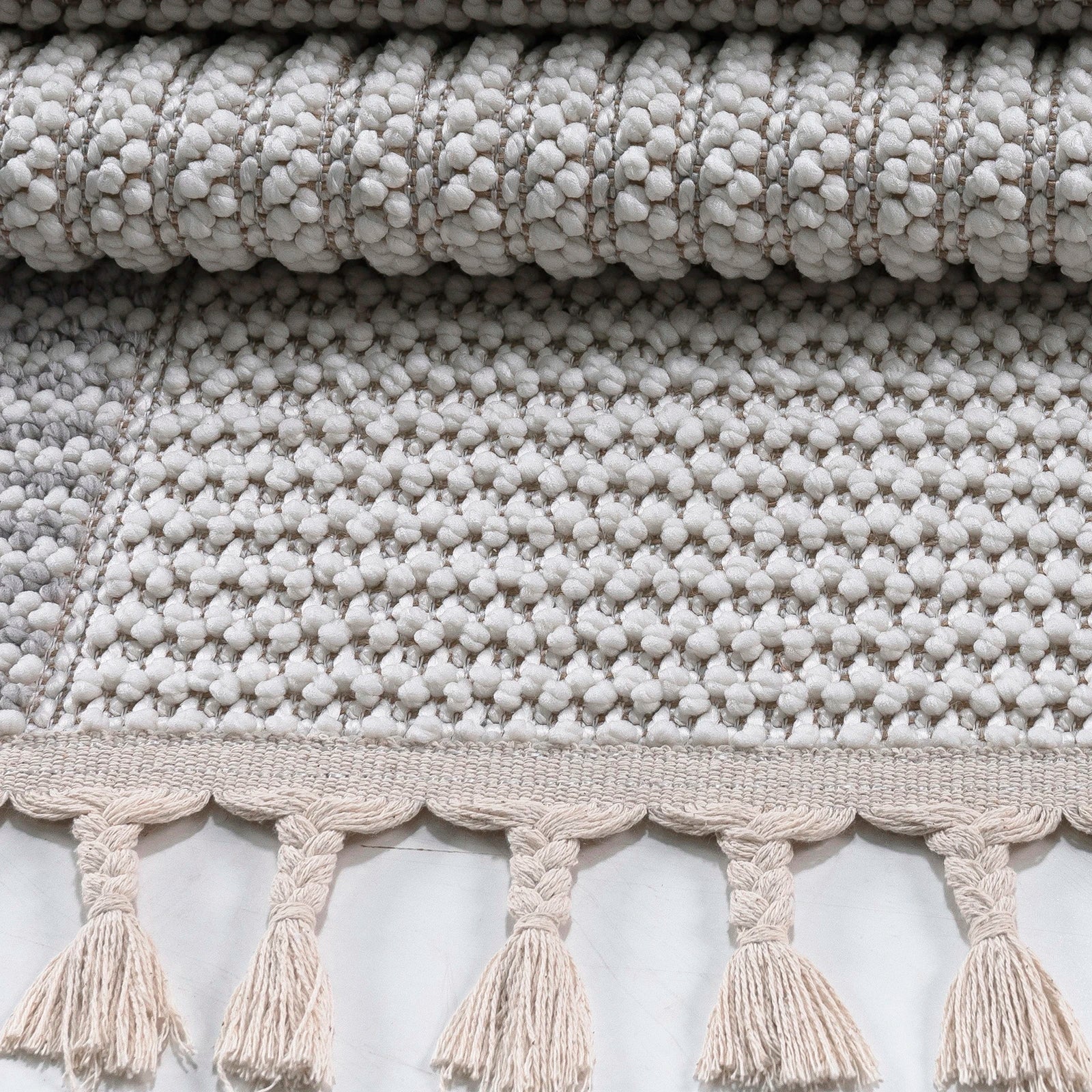 Taupe Modern Block Rug