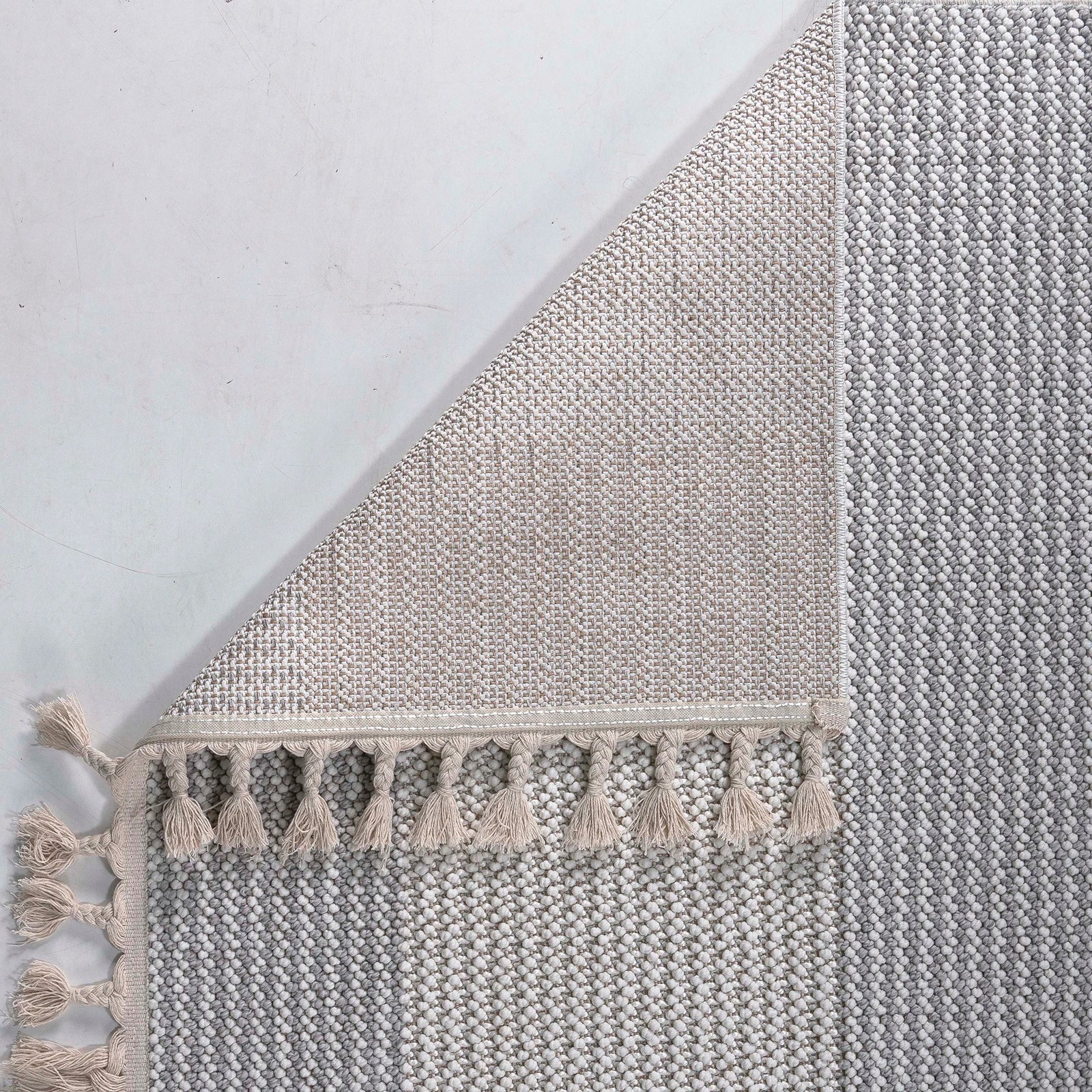 Taupe Modern Block Rug