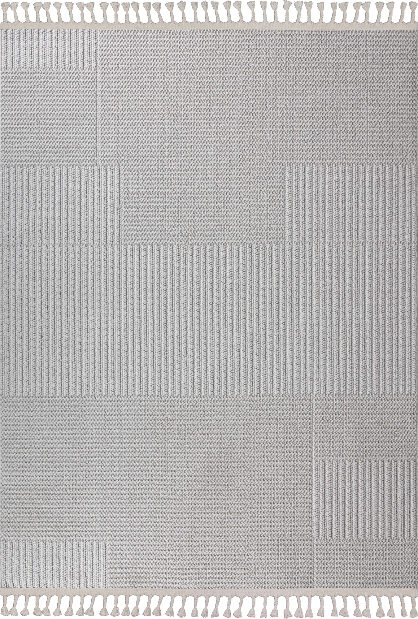 Silver Minimal Texture Rug