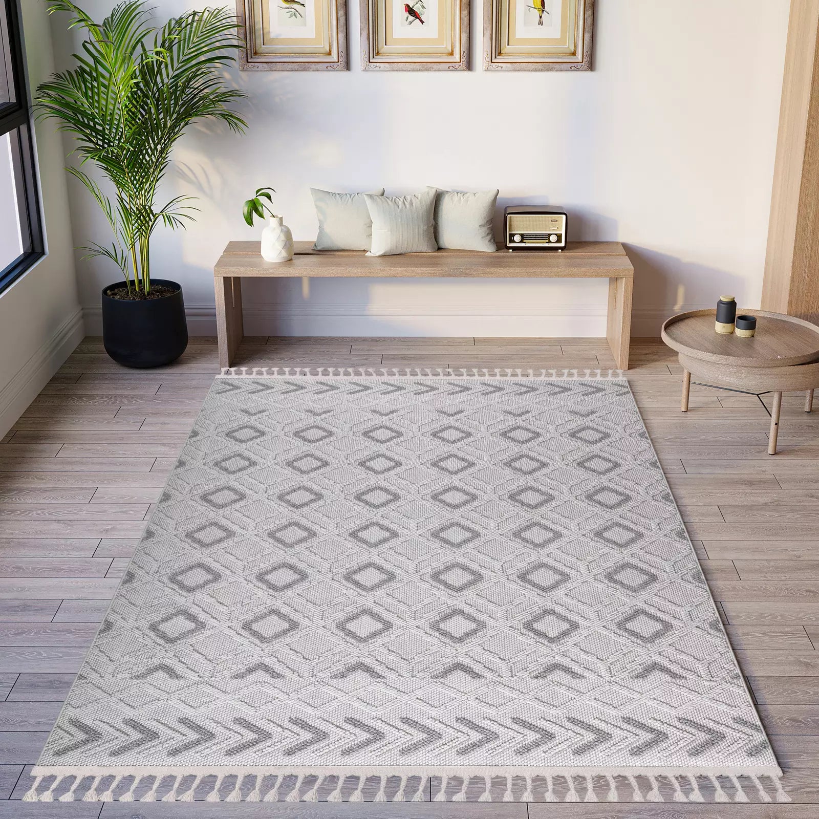 Loop Soft Weave Boucle Modern Rug Gray - Bella Rugs