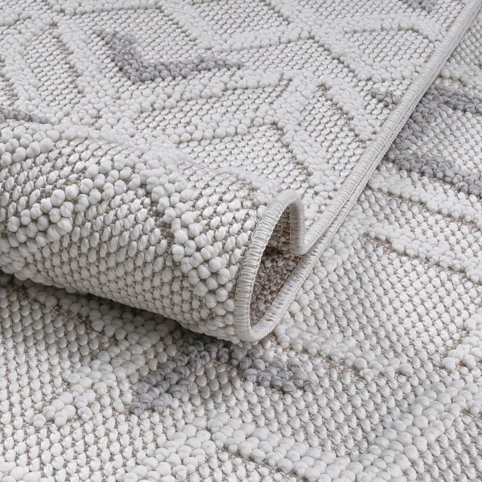 Loop Soft Weave Boucle Modern Rug Gray - Bella Rugs