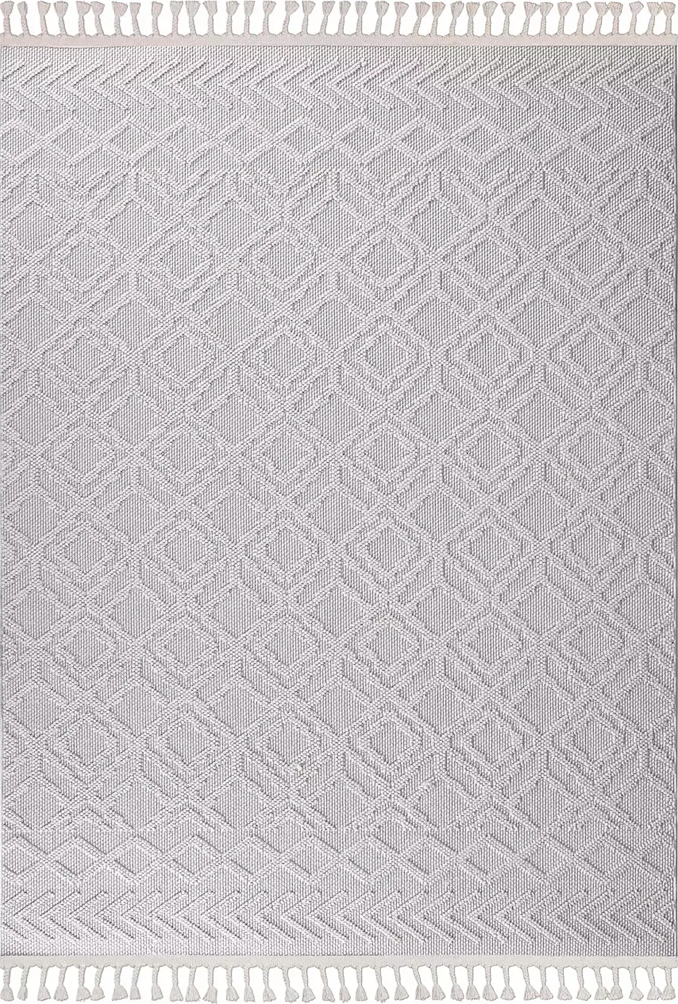 Loop Soft Weave Boucle Modern Rug White - Bella Rugs