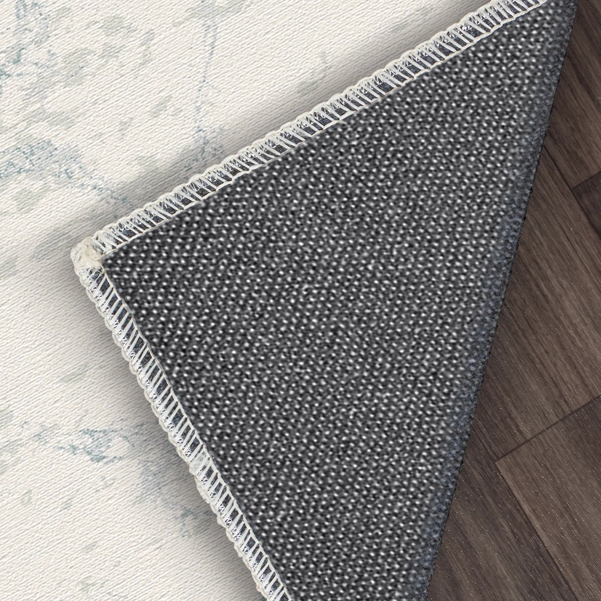 Sapphire Vein Marble Washable Rug