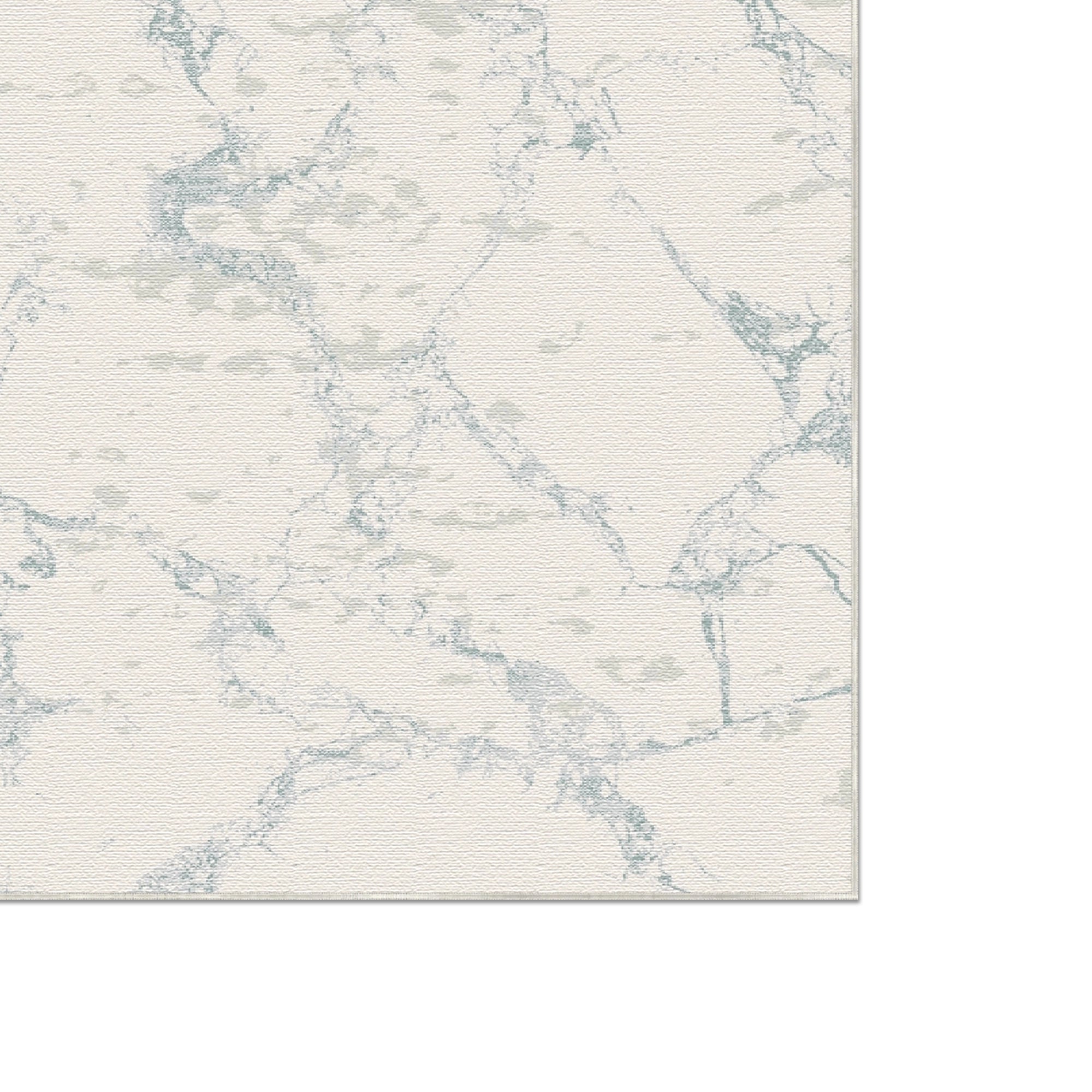 Sapphire Vein Marble Washable Rug