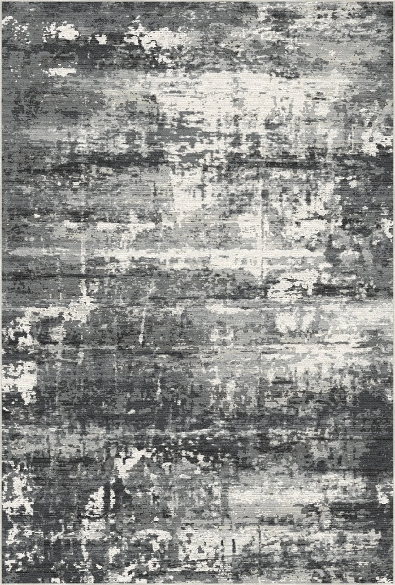 Midnight Drift Industrial Abstract Rug