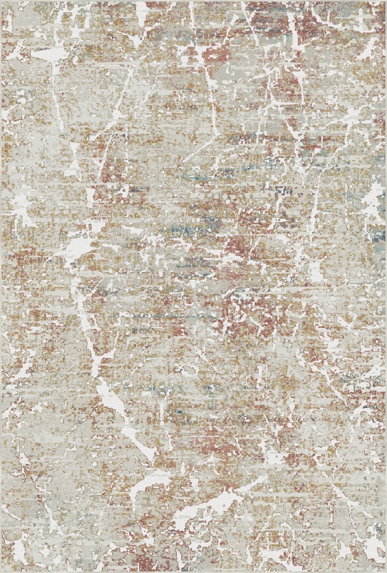 Amber Vein Washable Abstract Rug