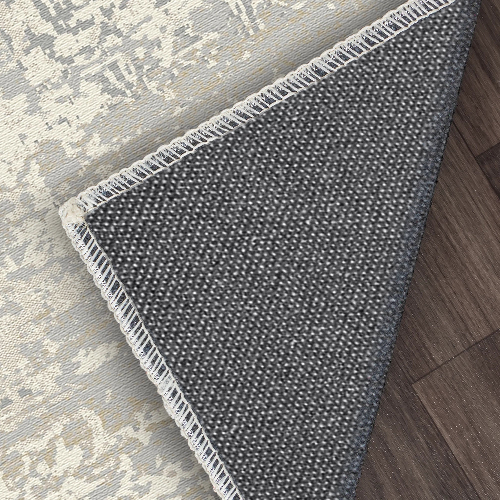 Faded Vintage Damask Distressed Rug