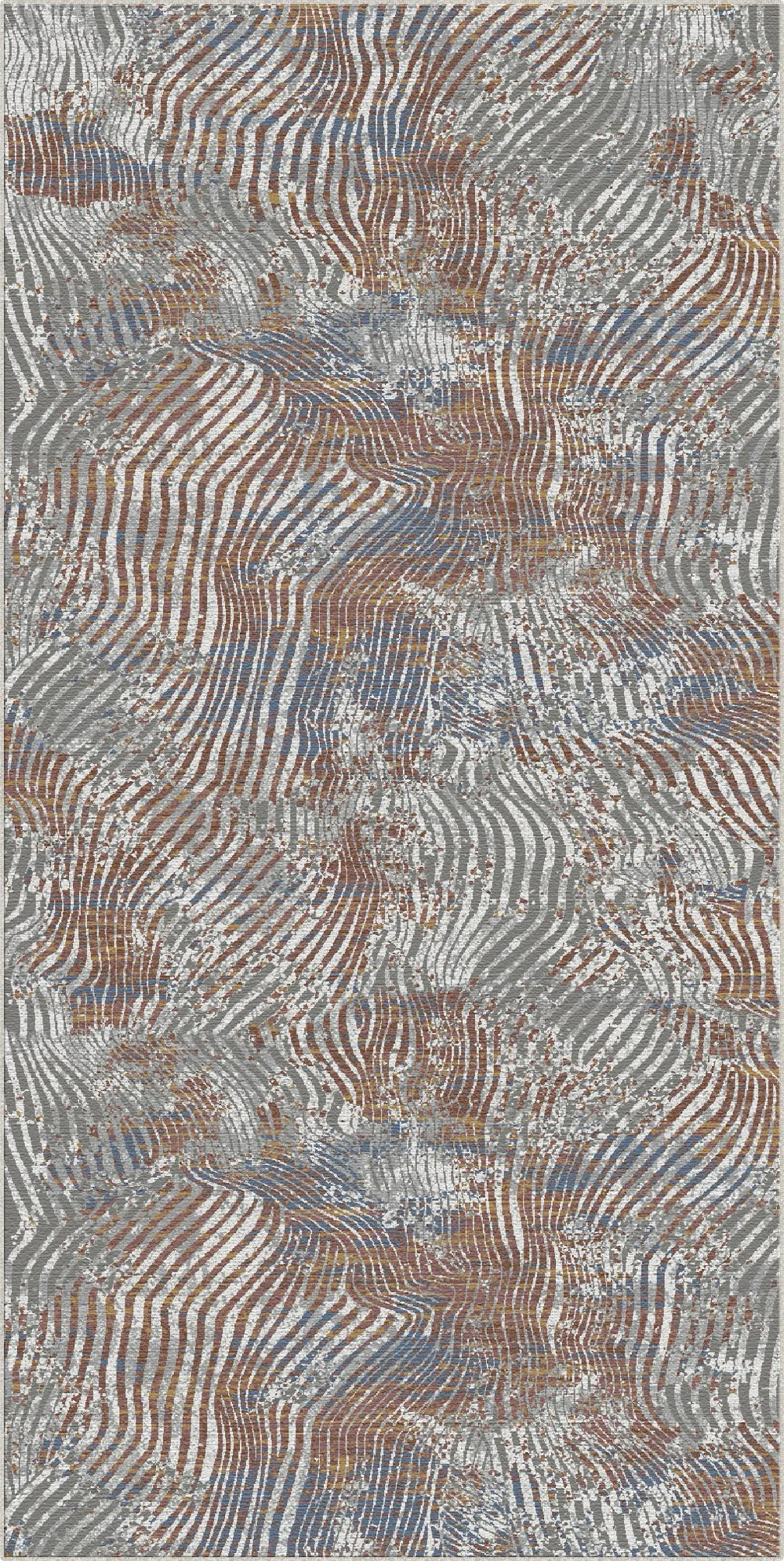 Tappeto Astratto Sbiadito Increspatura Topografica
