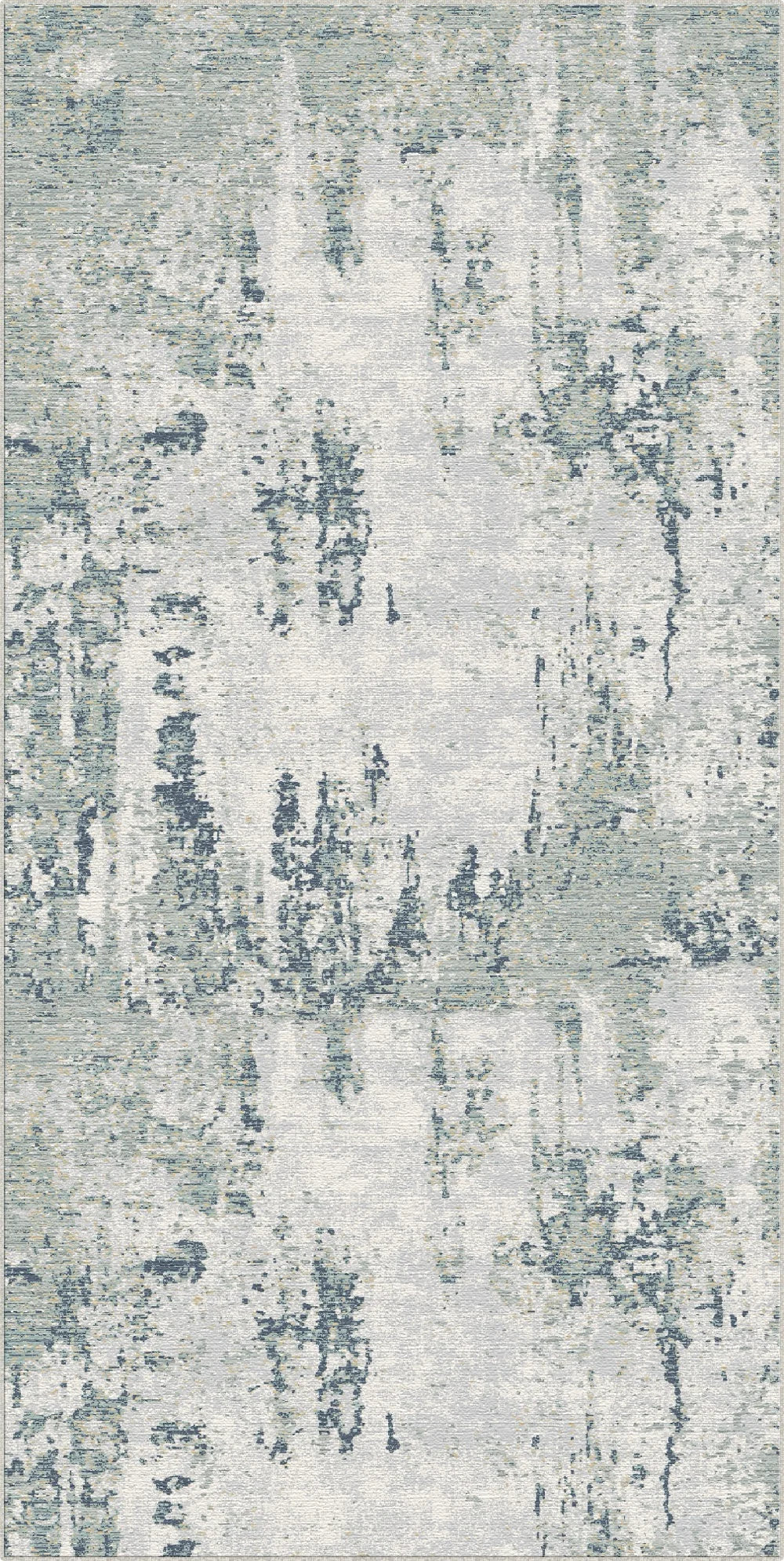 Tappeto Astratto Sbiadito Patina Oceanica