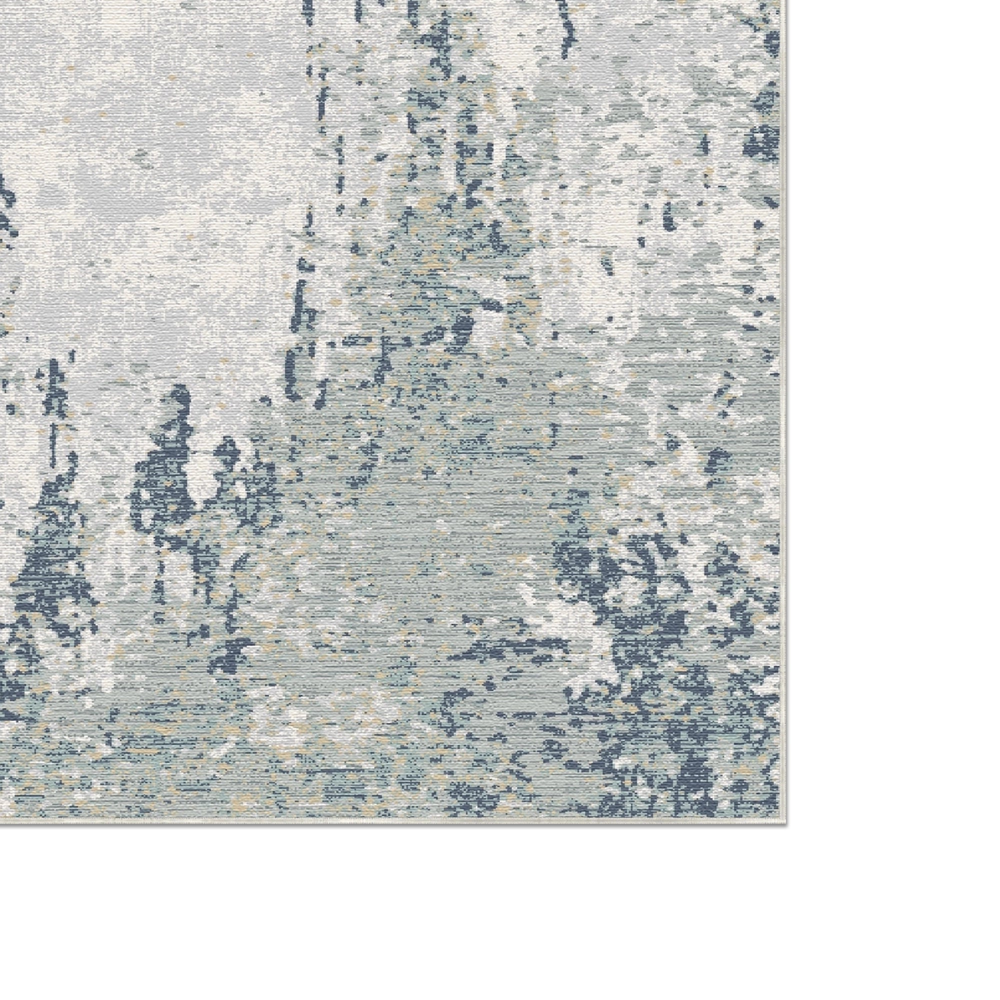 Ocean Patina Distressed Abstract Rug