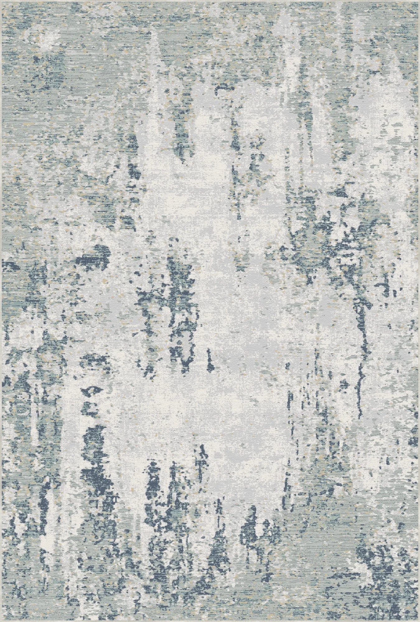 Ocean Patina Distressed Abstract Rug