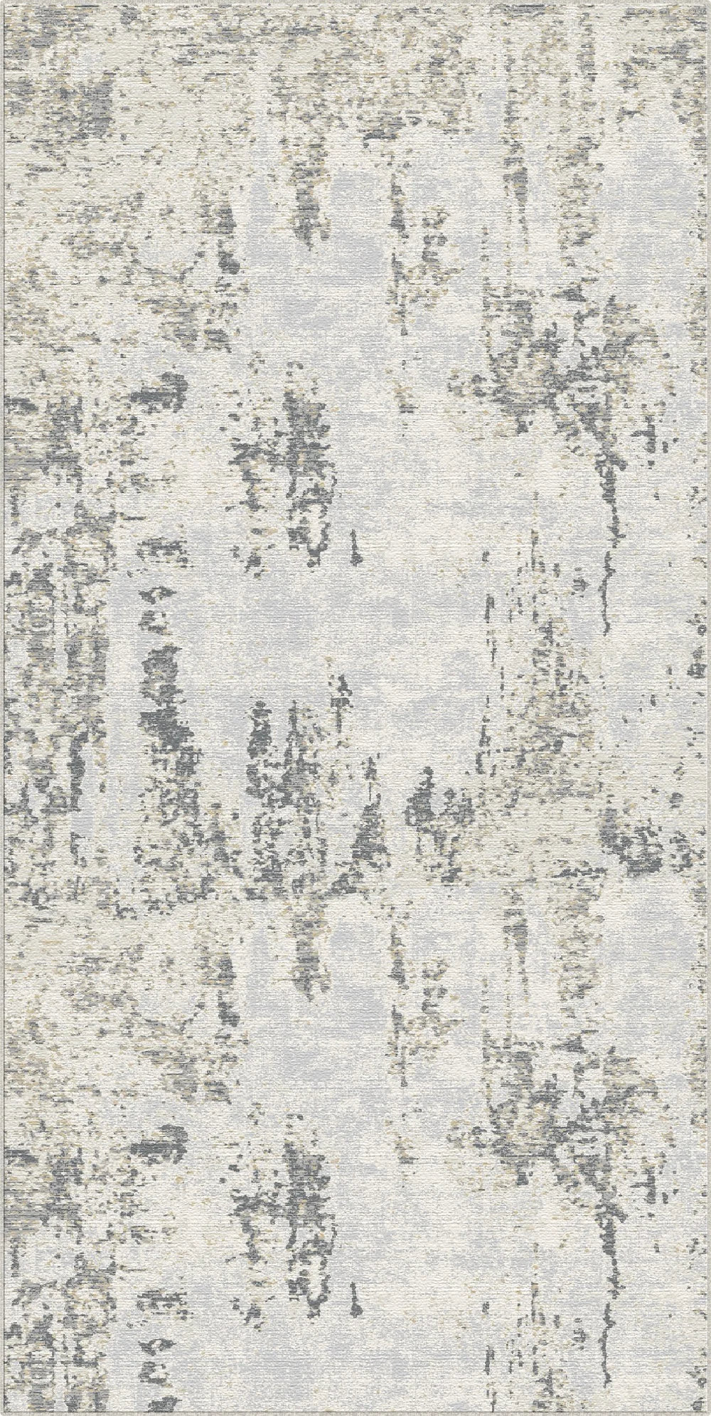 Tappeto Astratto Distressed Nebbia Argento