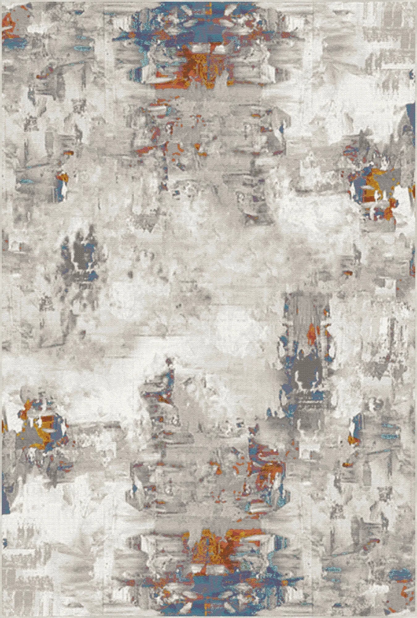 Mirror Slate Industrial Abstract Rug