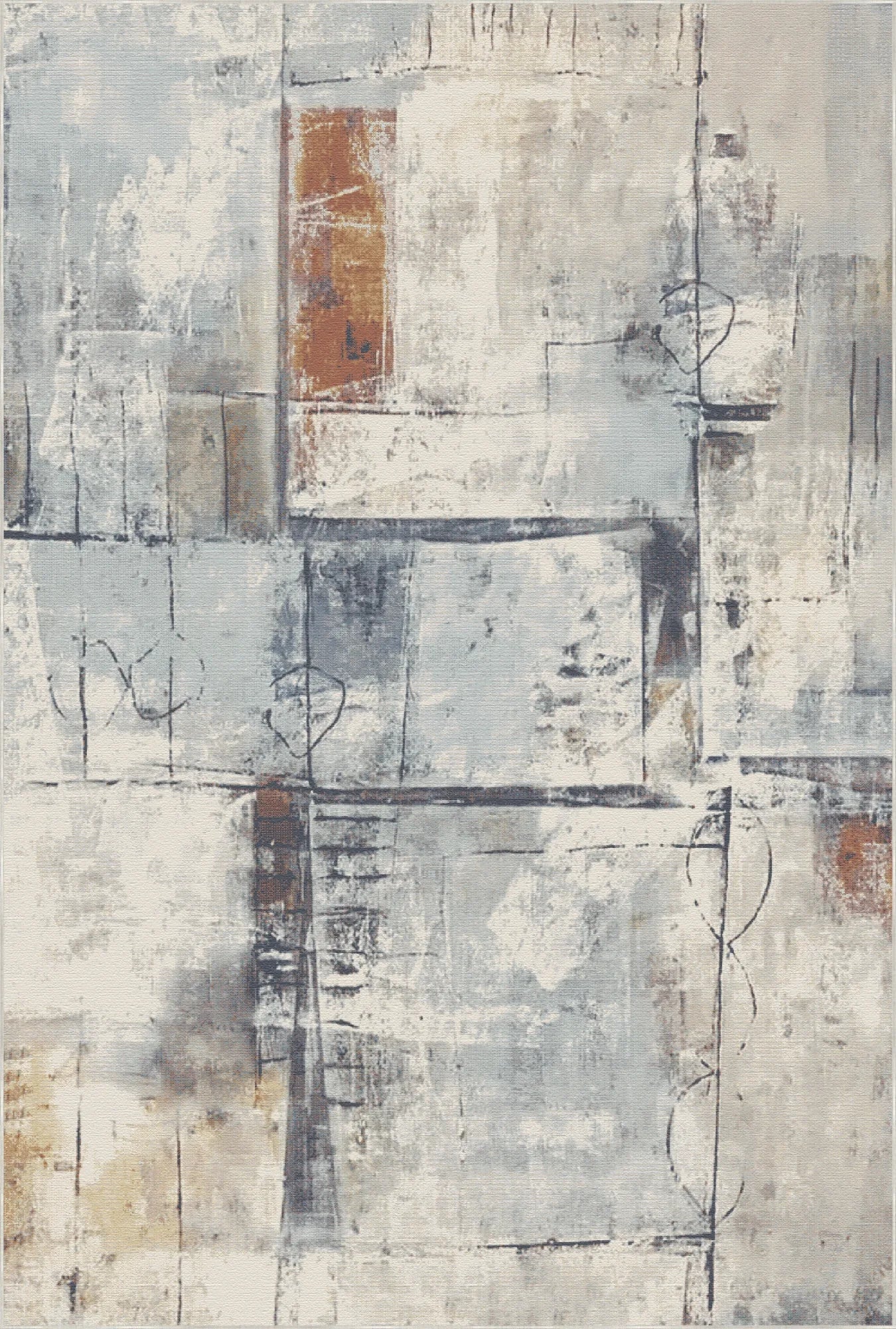 Urban Gallery Block Abstract Rug