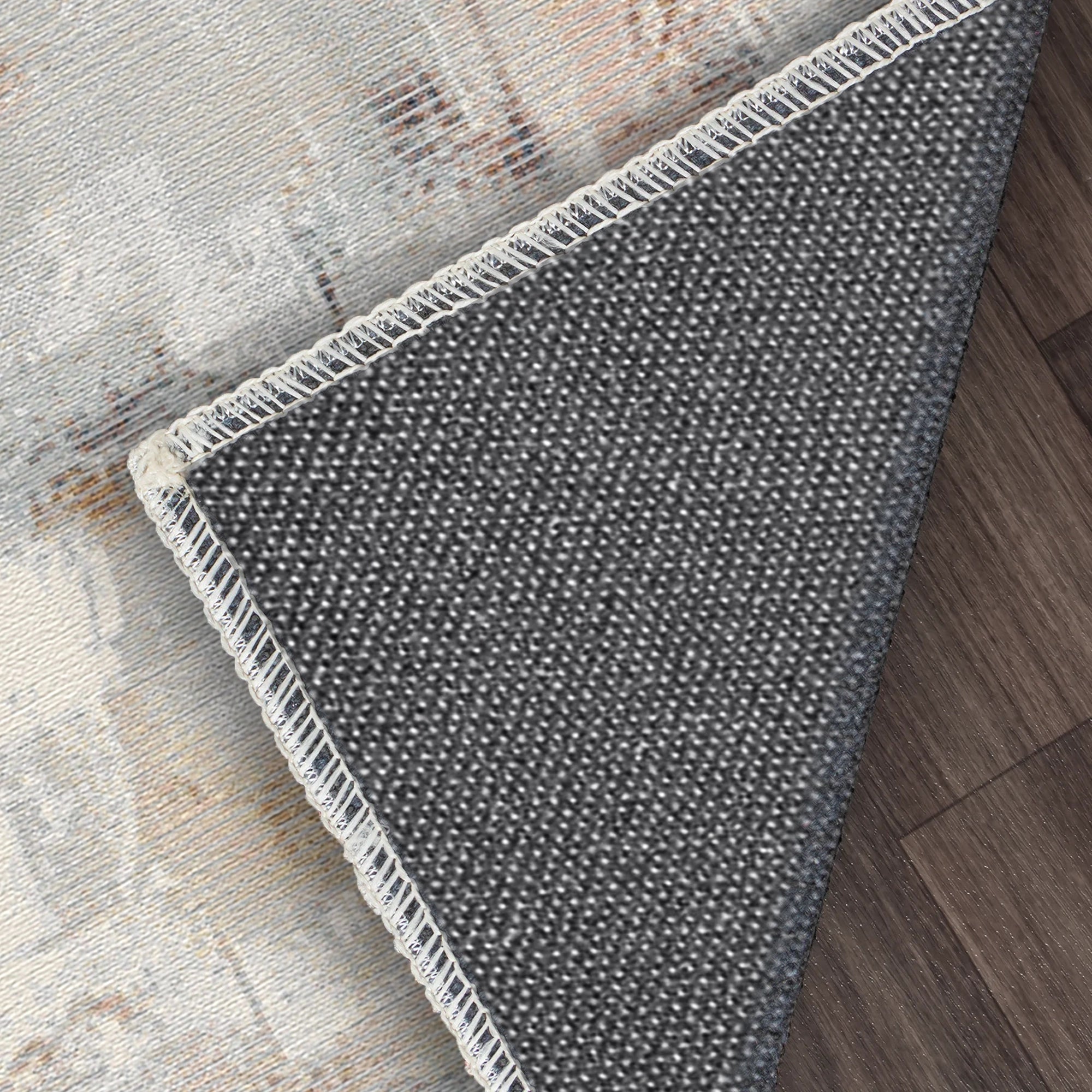 Atmospheric Horizon Distressed Abstract Rug