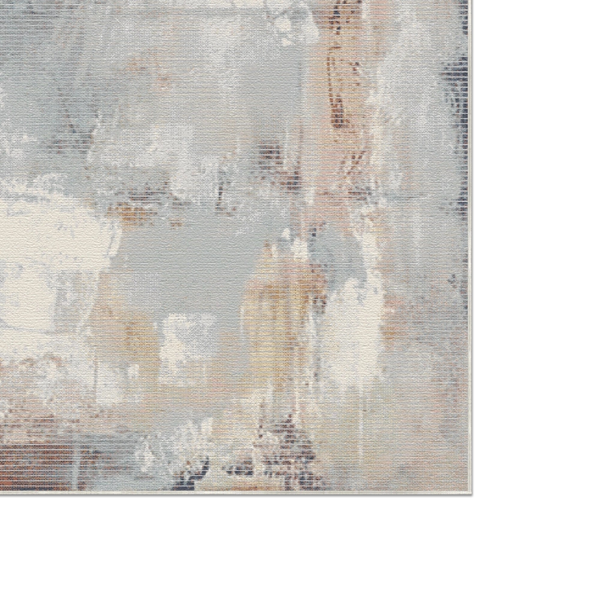 Atmospheric Horizon Distressed Abstract Rug