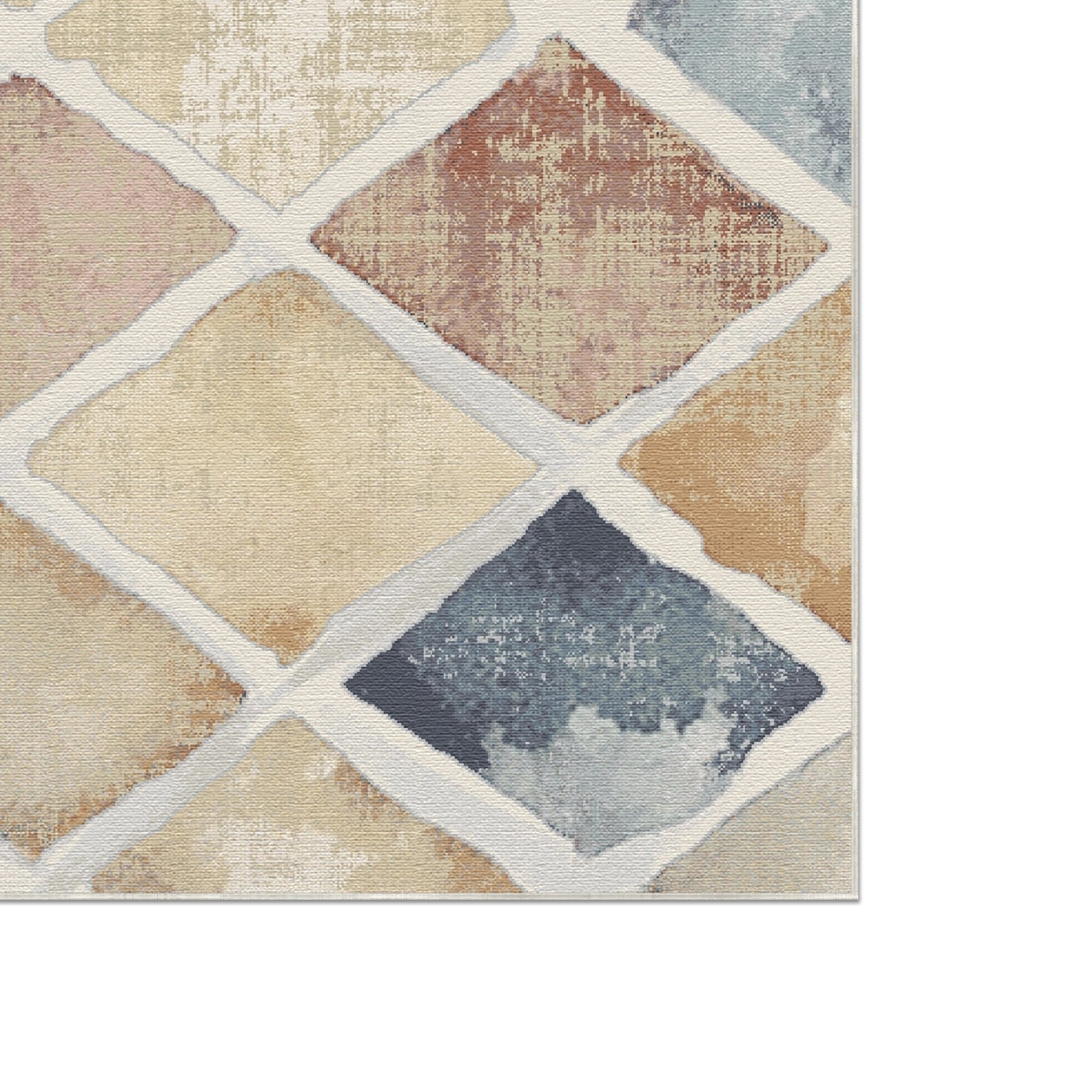 Mosaic Drift Watercolor Harlequin Rug