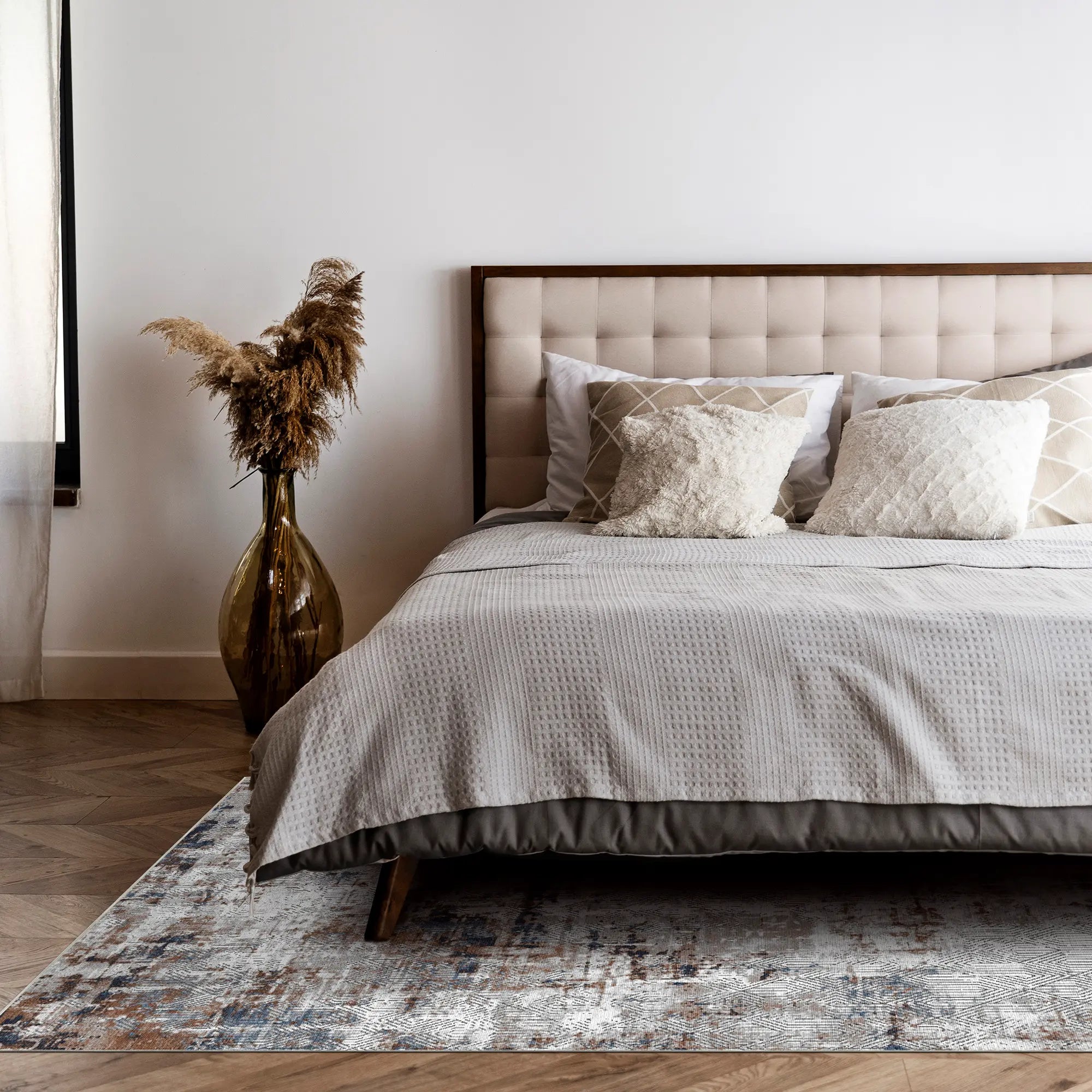 Industrial Ethno Geometric Rug