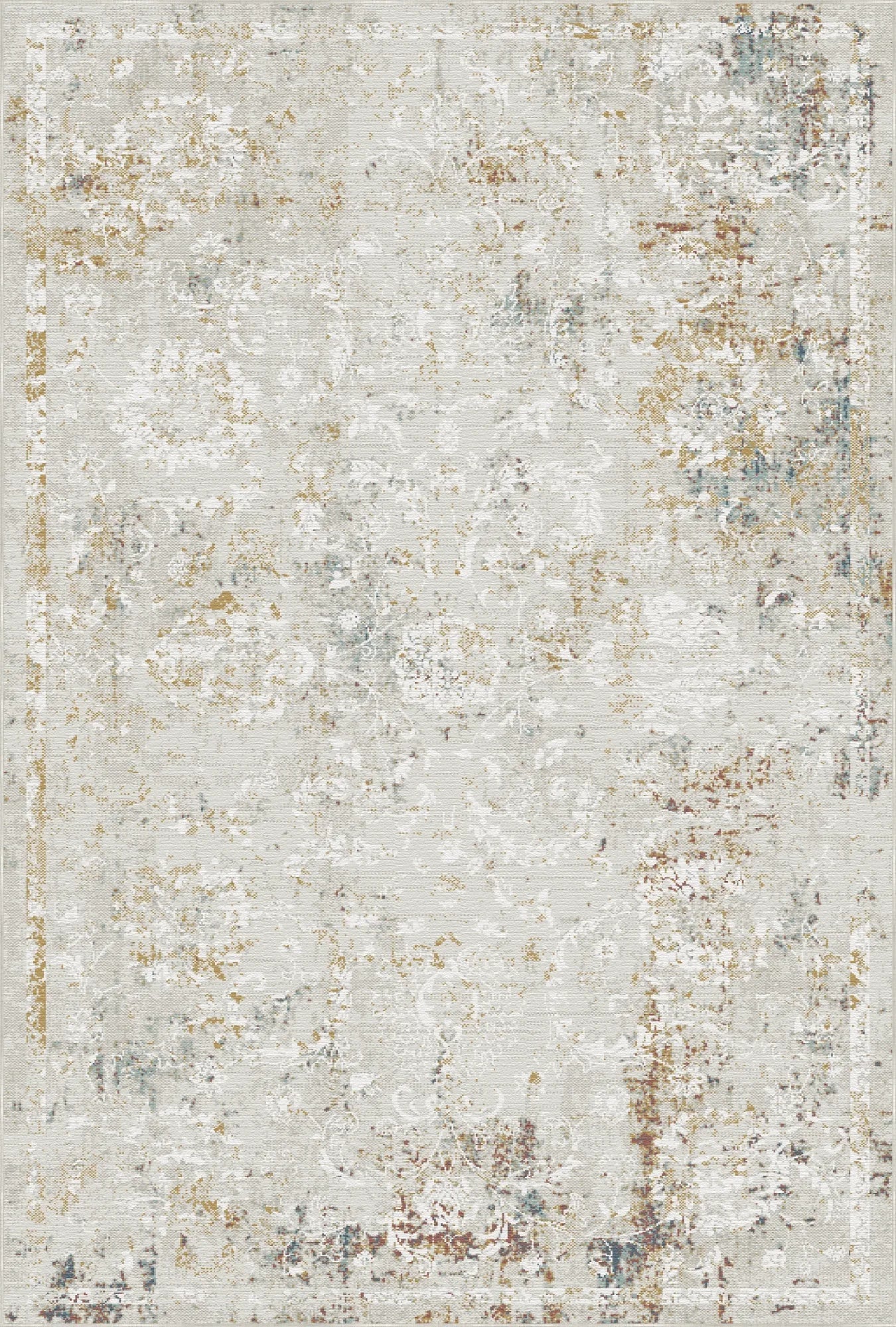 Aurelian Heritage Distressed Damask Rug