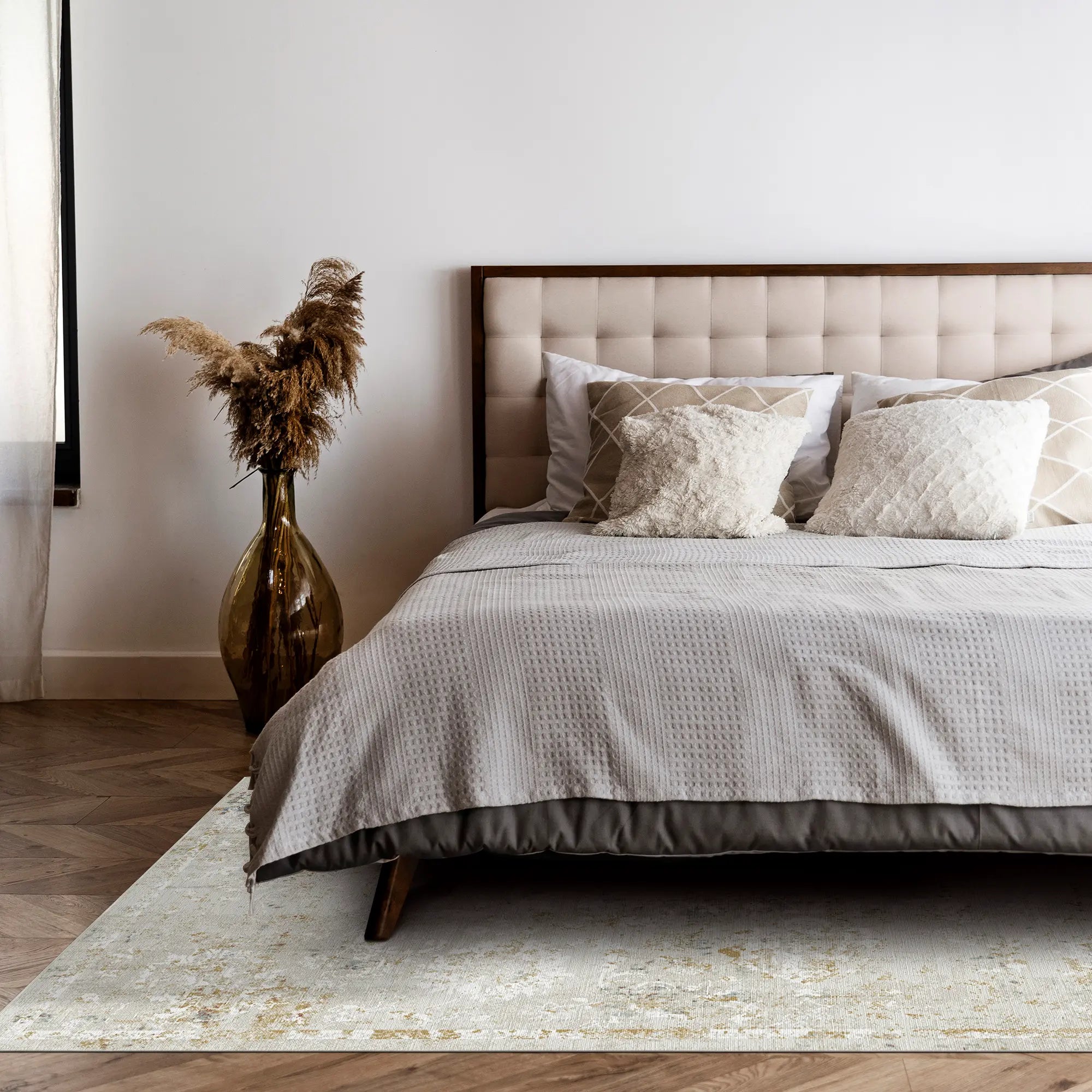 Aurelian Heritage Distressed Damask Rug