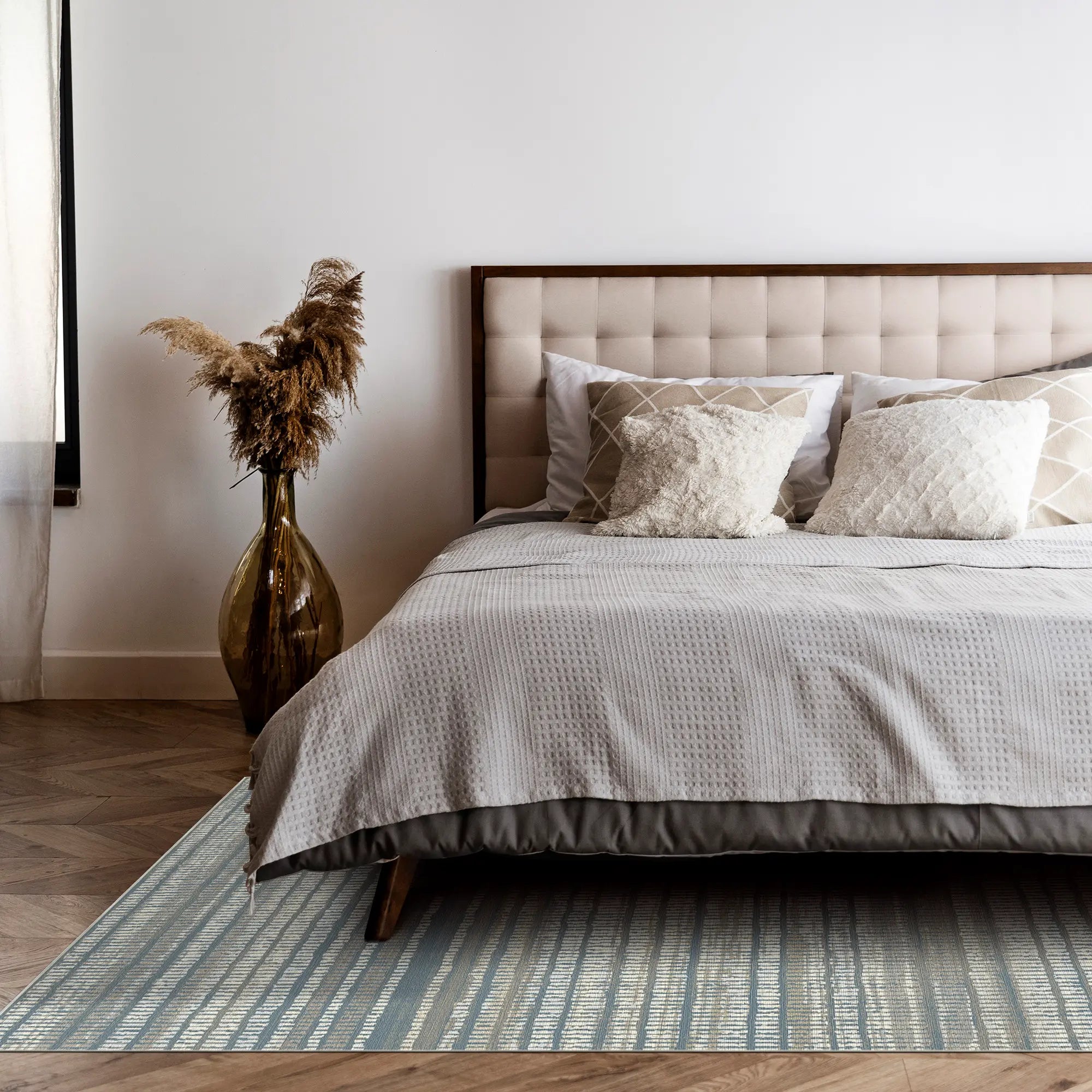 Tappeto Astratto Lineare Orizzonte Costiero