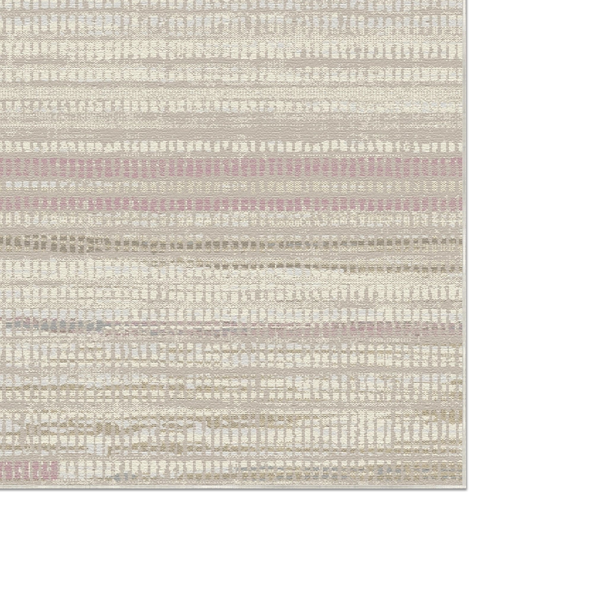 Tappeto Minimalista Rosa Striato