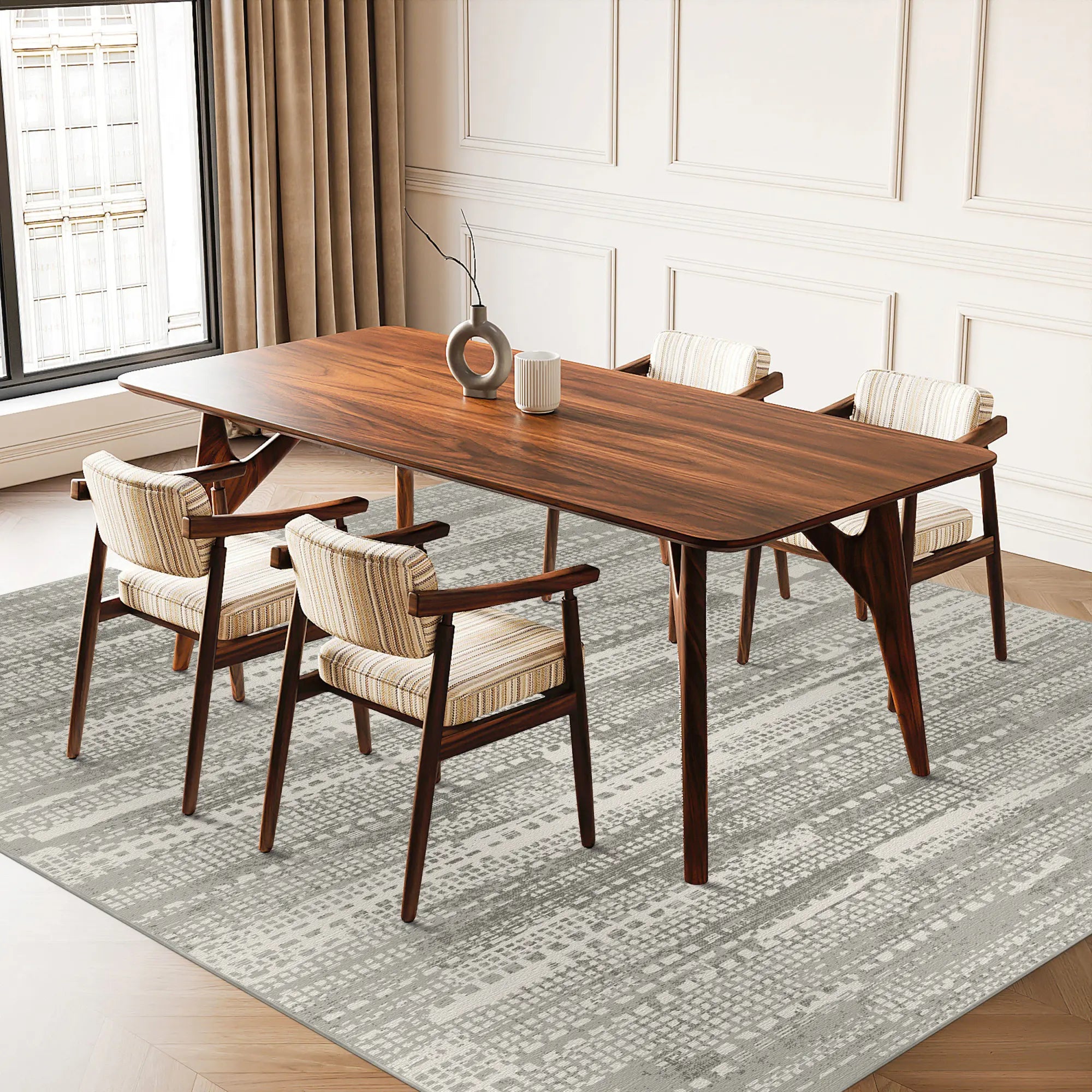 Urban Matrix Beige Rug