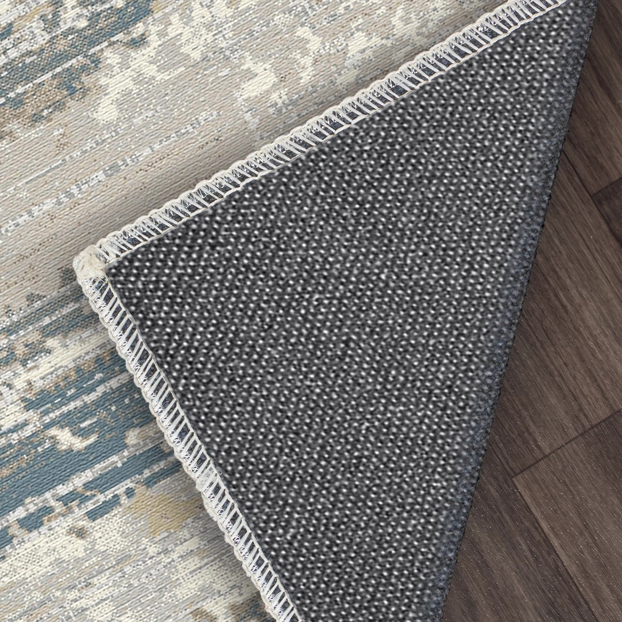 Denim Strata Distressed Rug