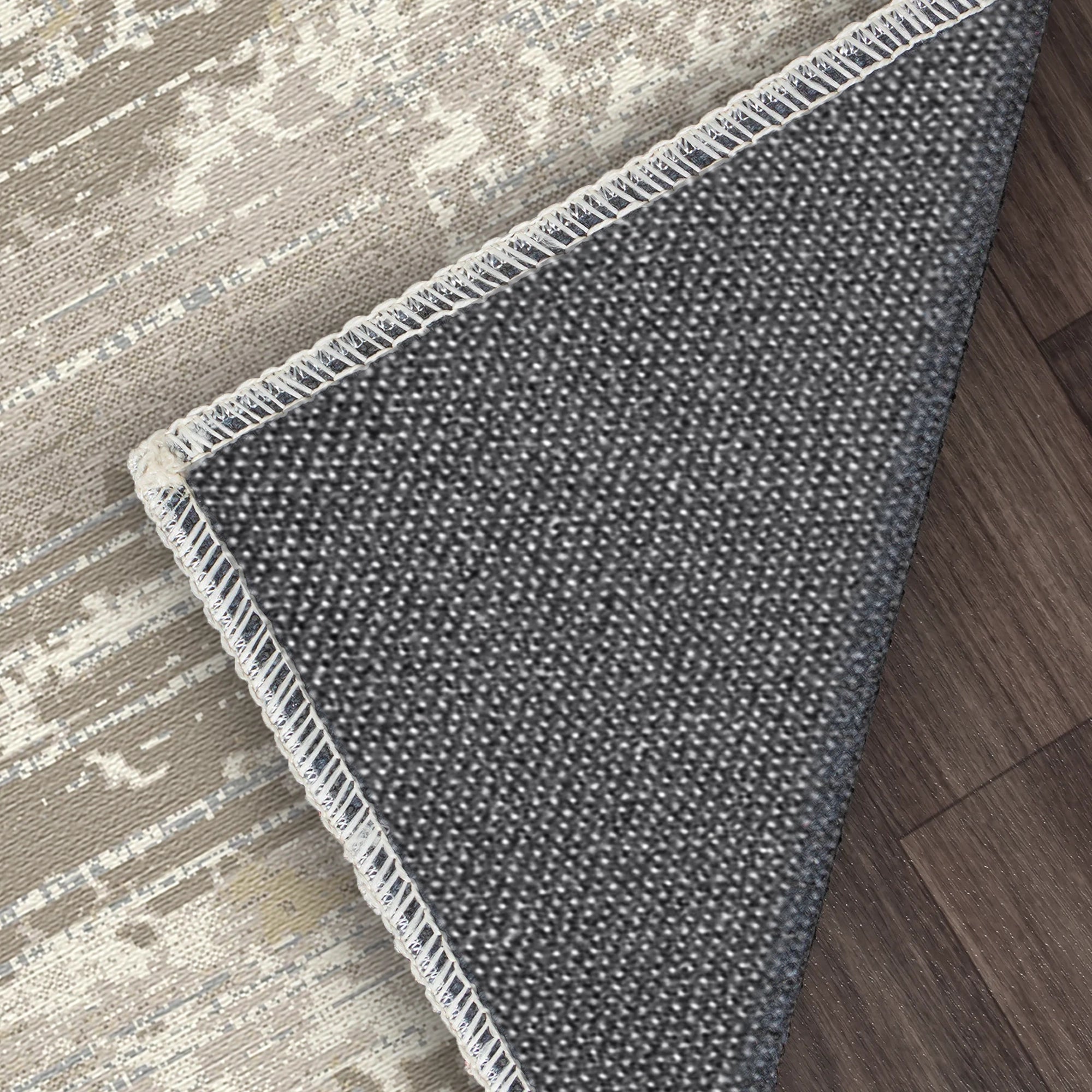 Taupe Strata Distressed Rug