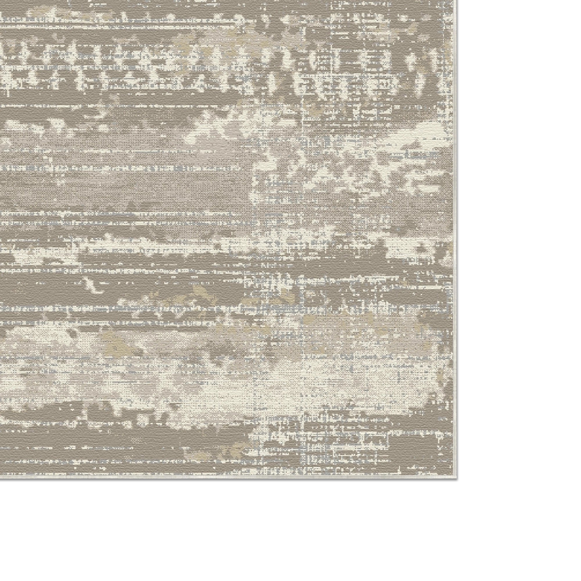 Taupe Strata Distressed Rug