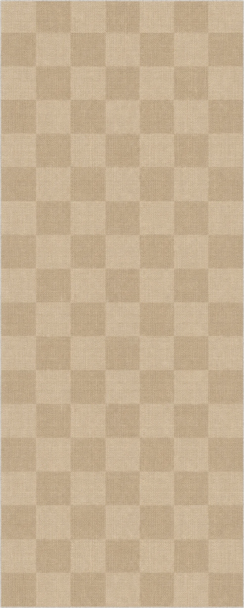 Tappeto moderno effetto juta a quadri