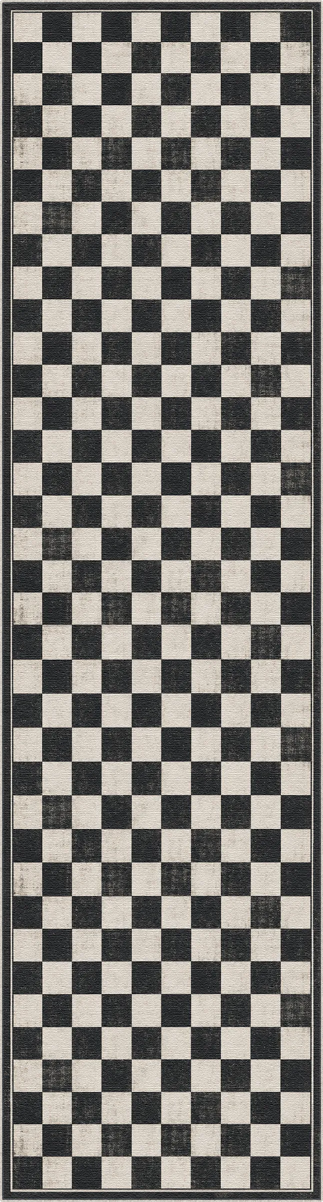 Tappeto da scacchi a scacchiera bianco e nero