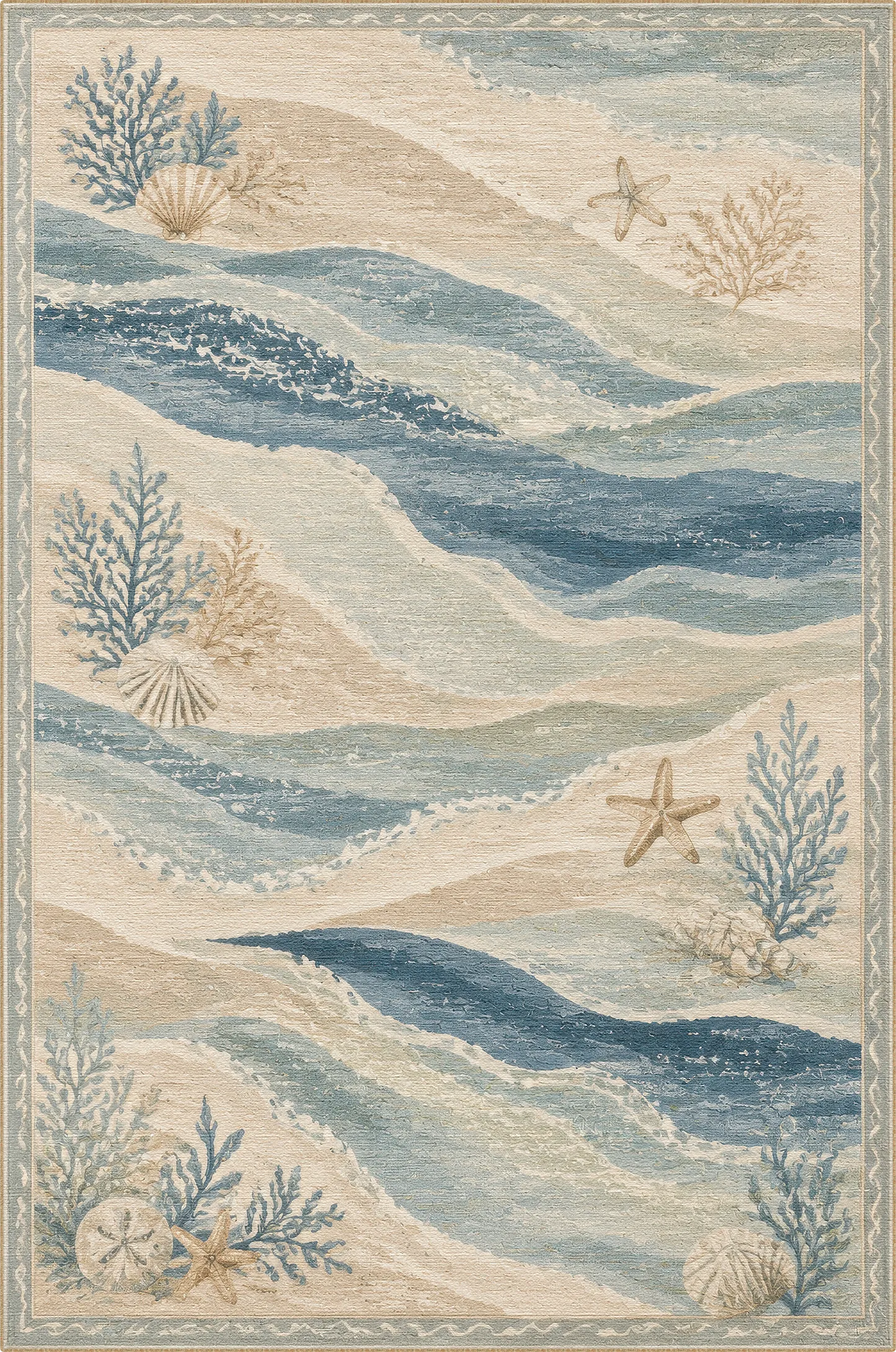 Tappeto Onde Costiere Brezza Oceanica