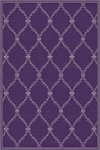Tappeto elegante viola con motivo a reticolo barocco Viola