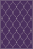 Tappeto elegante viola con motivo a reticolo barocco 