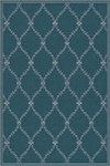 Tappeto elegante color ottanio con motivo a reticolo barocco Turchese